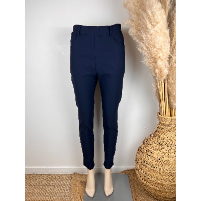 Pantalon Jegging bleu marine coton du 42 au 52