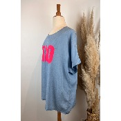 Tunique t-shirt tencel "ciao" grande taille