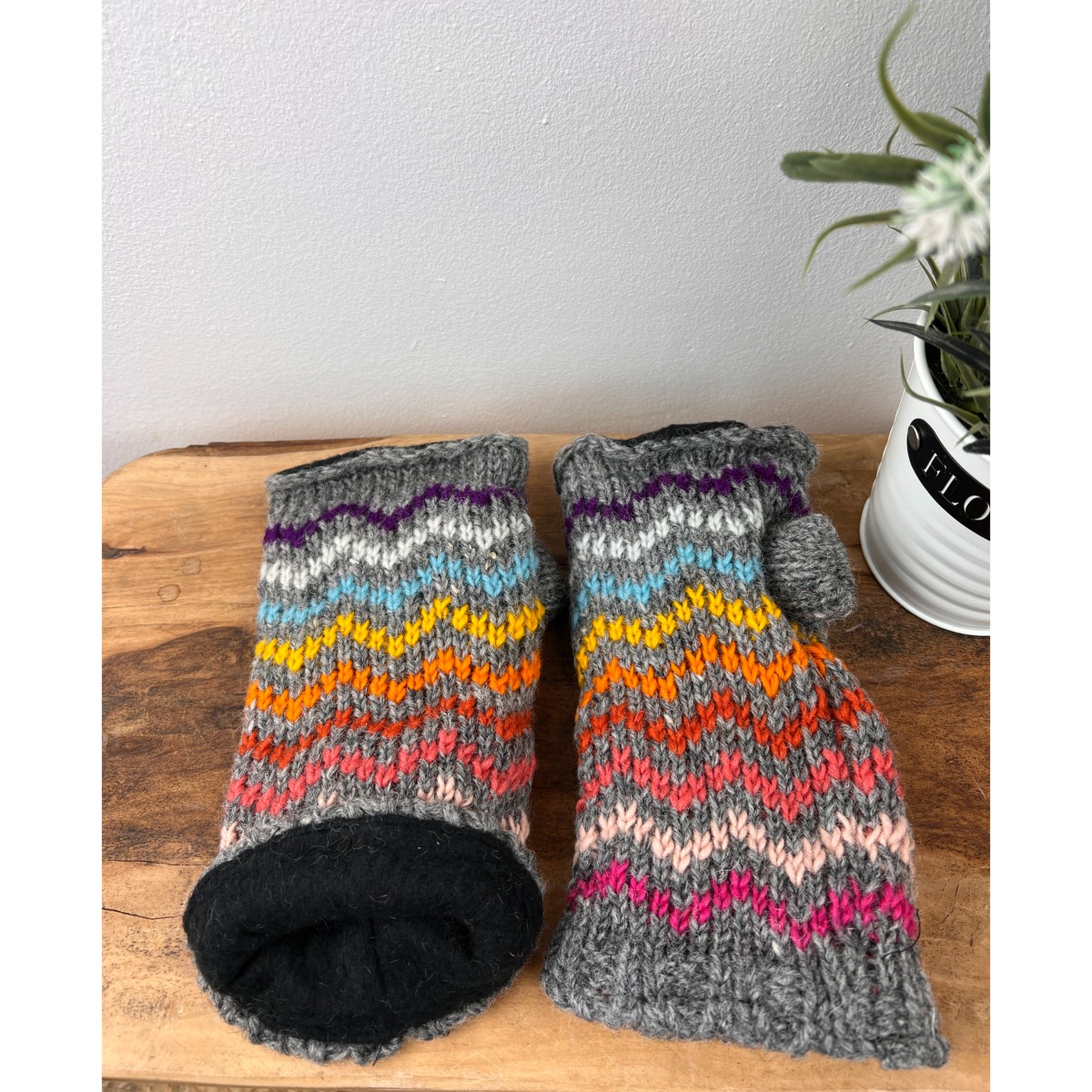 Set Chapeau Et Mitaines Trappeur M&S Fille 3-6 Ans - Doublure Polaire Multicolore, Neuf Avec étiquettes