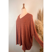 Pull uni oversize grande taille du 52/54 au 58/60