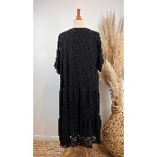 Robe bohème dentelle doublée grande taille 52 - 56