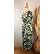 Robe longue magique fleurie grande taille 38/40 au 50/52