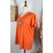 T-shirt copines mojito orange grande taille