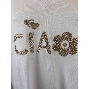 T-shirt coton "Ciao" grande taille