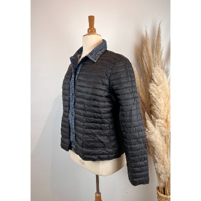 Veste Doudoune Légère Noire MC Planet - Taille 36, Occasion Très Bon état, Mi-longue