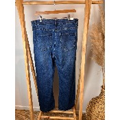 Jean bleu coupe large boutons grande taille