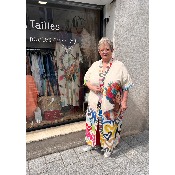 Kimono bohème Frida coeurs grande taille