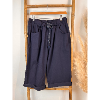 Pantacourt stretch grande taille