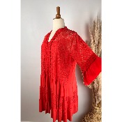 Robe bohème dentelle crochet grande taille