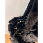 Sac cabas en fausse fourrure