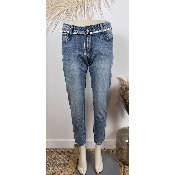 Jean slim 7/8me push-up grande taille