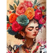 Kimono bohème Frida coeurs grande taille