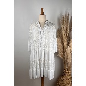 Robe boh�me dentelle crochet grande taille