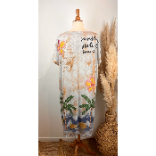 Robe longue lurex soleil grande taille