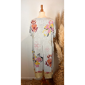 Robe longue lurex visage grande taille