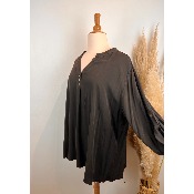 Tunique unie en viscose grande taille
