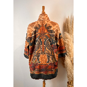 Veste imprimée léopard grande taille
