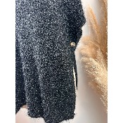 Pull sans manches maille mousseuse grande taille 48-52/54