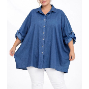 Chemise surchemise jean grande taille jusqu'au 60