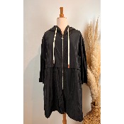 Imperm�able coupe-vent � capuche mi-long grande taille