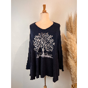 Pull arbre de vie strass grande taille