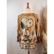 Pull lurex manches longues Snoopy Grande Taille
