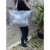 Sac cuir grand cabas zipp