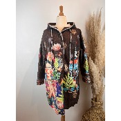 Manteau à capuche laine Frida Grande Taille