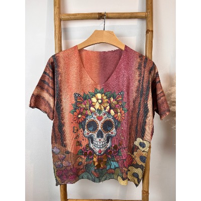 Pull lurex calavera tête de mort 38 - 44