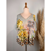 Pull lurex manches courtes inspi Frida grande taille