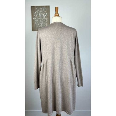 Robe Pull Gris En Maille Coton Banana Republic - Coupe Carrée, Manches Courtes - Taille XS, S, M - Parfaite Pour L'automne Et Le Printemps