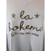 T-shirt coton "La Bohème" grande taille