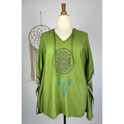 Pull droit mailles fines attrape rêves grande taille 