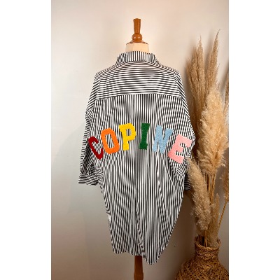 Chemise rayée COPINE grande taille