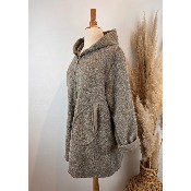 Manteau à capuche grande taille