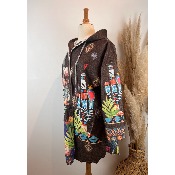 Manteau à capuche laine Frida Grande Taille