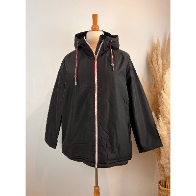 Parka Fourrée noire courte grande taille 50 - 56