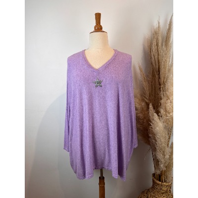 Pull étoile oversize bohème grande taille 58 / 60