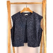 Veste sans manches façon laine bouillie