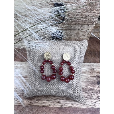 Cimenexe Boucles D'oreilles Bohème En Émail Cristal Coeur