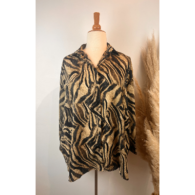 Chemise imprimé animalier grande taille