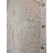 Chemise lin unie motif croix grande taille