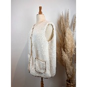 Veste gilet sans manches Amour Grande Taille