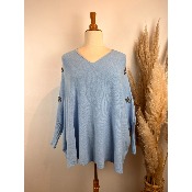 Pull étoiles bras grande taille