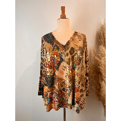 Pull lurex Frida manches longues grande taille