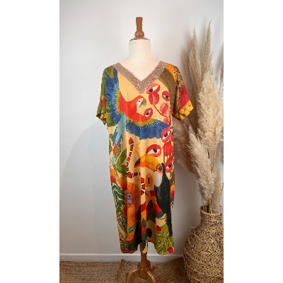 Robe lurex toucan grande taille