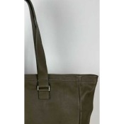 Sac cuir grand cabas zippé