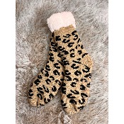 Chaussons chaussettes lopard