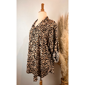 Chemise léopard viscose grande taille