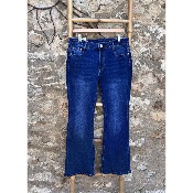 Jean bleu  coupe flare grande taille